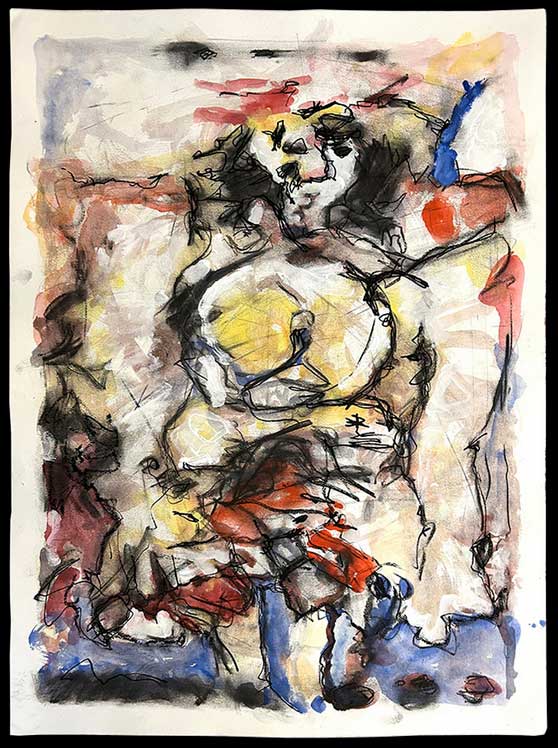wegwerfpizza Peter Baldinger - Dialog mit de Kooning